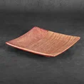 Dwukolorowa patera ELDA z glinki ceramicznej - 22 x 22 x 4 cm - czerwony 1