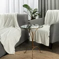 DESIGN 91 Narzuta na fotel-koc  CINDY 6 bardzo miękki i miły w dotyku z wytłaczanym wzorem 3D - 70 x 160 cm - biały 8