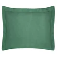 NOVA COLOUR Poszewka na poduszkę bawełniana z satynowym połyskiem - 70 x 90 cm - butelkowy zielony 1