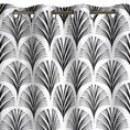 Zasłona KARIN z lekkiej mikrofibry we wzór wachlarzy - 140 x 250 cm - biały 4