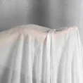 Tkanina firanowa z etaminy z błyszczącym nadrukiem - 300 cm - biały 2