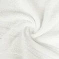 Ręcznik  klasyczny  z amerykańskiej bawełny czesanej z żakardową bordiurą w pasy - 50 x 90 cm - kremowy 5