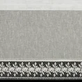 Zazdrostka z matowej etaminy zdobiona gipiurą - 150 x 30 cm - kremowy 3