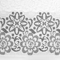 Ręcznik z żakardowym motywem roślinnym - 70 x 140 cm - biały 2