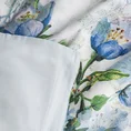 EUROFIRANY NOVA Komplet pościeli ELOIDA z wysokogatunkowej satyny bawełnianej z motywem niebieskich kwiatów - 220 x 200 cm, 2 szt. 70 x 80 cm - wielokolorowy 4