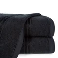 Ręcznik LORI z bordiurą podkreśloną błyszczącą nicią - 50 x 90 cm - czarny 1