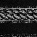Ręcznik NIKOLA z ozdobną żakardową bordiurą - 50 x 90 cm - czarny 2
