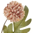 CHRYZANTEMA  kwiat sztuczny dekoracyjny z płatkami z jedwabistej tkaniny - 52 cm - pudrowy róż 2