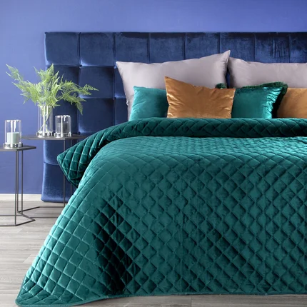 EUROFIRANY PREMIUM narzuta z welwetu pikowana metodą tradycyjnego szycia EUROFIRANY PREMIUM narzuta z welwetu pikowana metodą tradycyjnego szycia - 170 x 210 cm