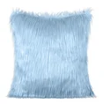 Poszewka dekoracyjna z puszystym i delikatnym włosem - 45 x 45 cm - jasnoniebieski 6