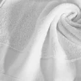 Ręcznik STELLA z bawełny z żakardową bordiurą z drobnymi punkcikami - 70 x 140 cm - biały 5