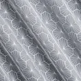 Tkanina firanowa matowa mikrosiateczka z geometrycznym haftem na całej powierzchni - 290 cm - biały 5