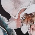 Obraz orchid flower nadruk delikatnych storczyków na płótnie obraz oprawiony w ramę - 50 x 70 cm - czarny 2