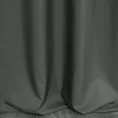 Zasłona DAFNE z gładkiej matowej tkaniny z ozdobnym pasem z geometrycznym srebrnym nadrukiem w górnej części - 140 x 250 cm - grafitowy 3