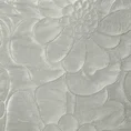 Narzuta ARIEL 4 dwustronna zdobiona kwiatowym wzorem wytłaczanym techniką hot press - 220 x 240 cm - srebrny 4