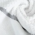 EUROFIRANY PREMIUM Ręcznik CALEB z bawełny frotte o strukturze drobnej krateczki - 70 x 140 cm - biały 5