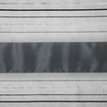 Zasłona w poziome pasy z błyszczącego atłasu - 140 x 250 cm - stalowy 4