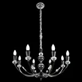 Lampa ośmioramienna MELBA z kryształami - ∅ 71 x 120 cm - srebrny 10