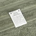 Ręcznik klasyczny JASPER z bordiurą podkreśloną delikatnymi oliwkowymi paskami - 50 x 90 cm - oliwkowy 7