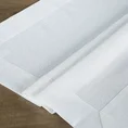 DIVA LINE Obrus jednokolorowy z tkaniny z połyskiem obszyty szeroką kantą - 80 x 80 cm - biały 1
