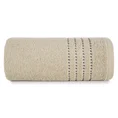 Ręcznik bawełniany FIORE z ozdobnym stebnowaniem - 70 x 140 cm - beżowy 3