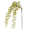 GAŁĄZKA OZDOBNA kuleczki z filcu, kwiat sztuczny dekoracyjny - dł. 85 cm dł. ozdoba 40 cm - zielony 1