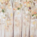 Obraz FOREST 2 ręcznie malowany na płótnie jesienny pejzaż z lasem i rzeką - 80 x 60 cm - niebieski 2