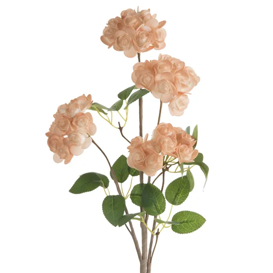 RÓŻYCZKI kwiat sztuczny dekoracyjny z plastycznej pianki foamirian - ∅ 10 x 70 cm - jasnobeżowy