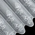 Tkanina firanowa zazdrostka z etaminy z haftem - 40 cm - biały 7