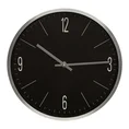 Dekoracyjny zegar ścienny z rzymskimi cyframi, styl retro 30 cm średnicy - 30 x 4 x 30 cm - czarny 1