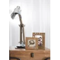 Lampka  biurkowa FELIX z drewna i metalu - 37 x 12 x 44 cm - srebrny 2