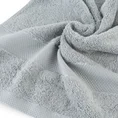 Ręcznik z bordiurą podkreśloną błyszczącą nitką - 50 x 90 cm - srebrny 5