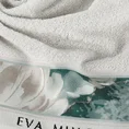 EVA MINGE Ręcznik EVA 4 z puszystej bawełny z bordiurą zdobioną designerskim nadrukiem - 70 x 140 cm - kremowy 5