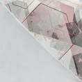 EUROFIRANY NOVA Komplet pościeli NILDA z wysokogatunkowej satyny bawełnianej z motywem geometrycznym - 160 x 200 cm - jasnoszary 4