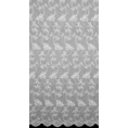 Tkanina firanowa matowa zdobiona na całej powierzchni roślinnym ornamentem - 280 cm - biały 8