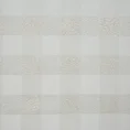 Bieżnik świąteczny FLASH z żakardowej tkaniny w krateczkę przetykany srebrną nicią - 40 x 180 cm - kremowy 4