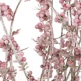 GAŁĄZKA Z DROBNYMI LISTECZKAMI, kwiat sztuczny dekoracyjny z pianki foamiran - 50 cm - różowy 2