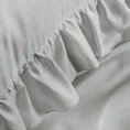 EUROFIRANY PREMIUM Komplet pościeli VENUS z makosatyny bawełnianej zdobionej falbanami - 220 x 200 cm - jasnoszary 5