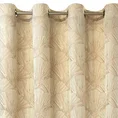 PIERRE CARDIN zasłona welwetowa GOJA z błyszczącym nadrukiem w formie liści miłorzębu - 140 x 250 cm - kremowy 6