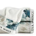 EVA MINGE Ręcznik EVA 4 z puszystej bawełny z bordiurą zdobioną designerskim nadrukiem - 50 x 90 cm - naturalny 1