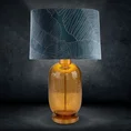 LIMITED COLLECTION Lampa stołowa MUSA 2 z podstawą łączącą szkło i metal oraz welwetowym abażurem ENERGIA GRANATU - ∅ 40 x 69 cm - granatowy 1
