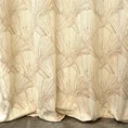 PIERRE CARDIN zasłona welwetowa GOJA z błyszczącym nadrukiem w formie liści miłorzębu - 140 x 250 cm - kremowy 3