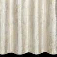 Zasłona MALIA z miękkiego welwetu z przecieranym wzorem i srebrzystym nadrukiem - 140 x 250 cm - kremowy 3