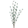GAŁĄZKA Z DROBNYMI KWIATKAMI, kwiat sztuczny dekoracyjny z pianki foamiran - dł. 80 cm dł. kwiat 50 cm - turkusowy 1