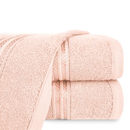 Zdjęcia - Ręcznik Lori   z bordiurą podkreśloną błyszczącą nicią 30 x 50 cm różowy 