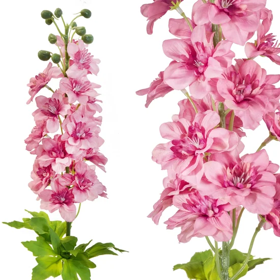 OSTRÓŻKA kwiat sztuczny dekoracyjny - ∅ 6 x 80 cm - jasnoróżowy