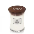 WOOD WICK - świeca średnia z drewnianym knotem - Coconut&Tonka - ∅ 10 x 12 cm - biały 1