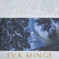 EWA MINGE Ręcznik AISHA  z bordiurą zdobioną designerskim nadrukiem - 70 x 140 cm - srebrny 2