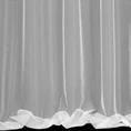 Firana TONIA z gładkiej błyszczącej mikrosiateczki na taśmie flex - 140 x 270 cm - biały 3