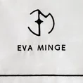 EVA MINGE Komplet pościeli MINGE z najwyższej jakości makosatyny bawełnianej z nadrukiem logo EVA MINGE - 160 x 200 cm - biały 4